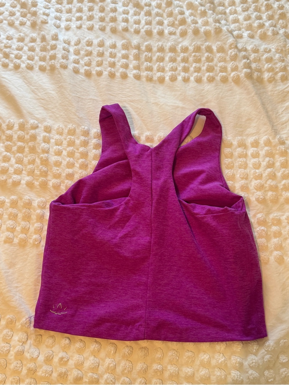 Beyond Yoga Spacedye Racerback Crop Top Purple - Picture 2 of 2